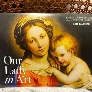 2026 Religious Holy Days “Our Lady in Art” Mother Mary Wall Calendar BONUS mini